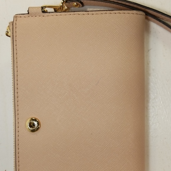 Michael Kors Jet Set Double Zip Biege Wallet Wristlet - Picture 13 of 14